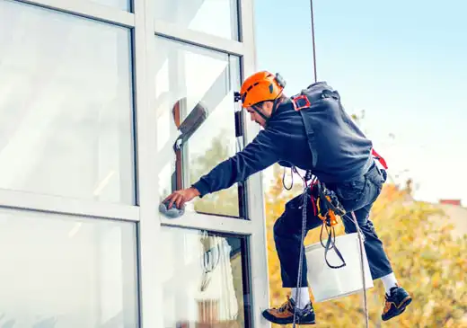 external glass cleaning thumb
