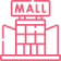 shopping mall cleaning icon
